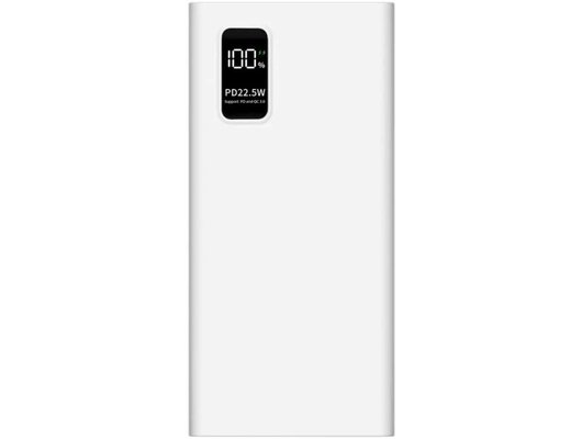 Внешний аккумулятор PERO PB05 10000 mAh, Li-Pol, output USB-C + 2 USB-A,белый